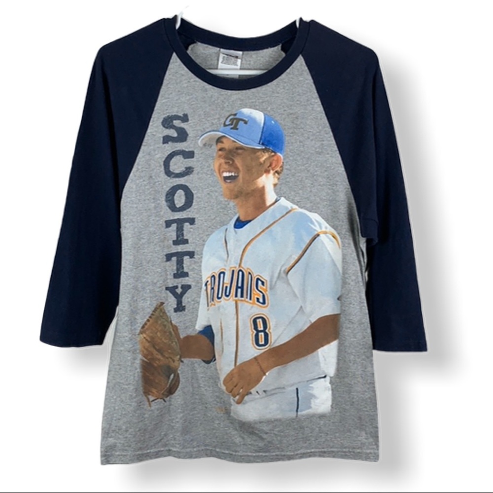 Scotty McCreery #8 Anvil 3/4 Sleeve Baseball Shirt